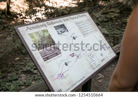 Redwood Forest Info Sign Armstrong Redwood Forest