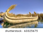 Reed Boat in Titicaca Lake, Peru