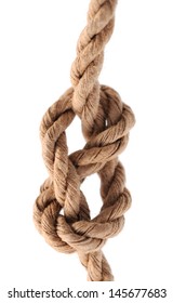  Reef Knot By Paper Rope Isolated On White