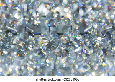 Refection Caustic Of Diamond Crystal Jewel Light Reflect Blur Pattern Texture Background.