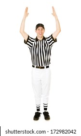 Referee: Man Gives Signal For Touchdown