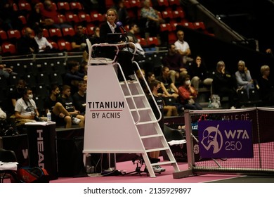 Referee WTA During The Open 6eme Sens, Metropole De Lyon 2022, WTA 250 Tennis Tournament On March 3, 2022 At Palais Des Sports De Gerland In Lyon, France