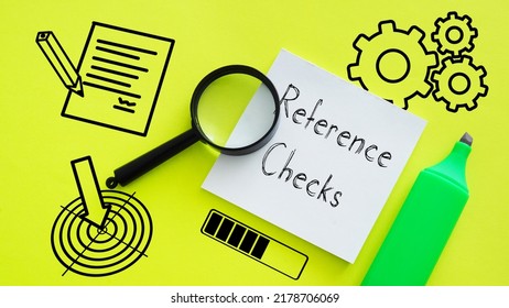 Reference Checks Are Shown Using A Text