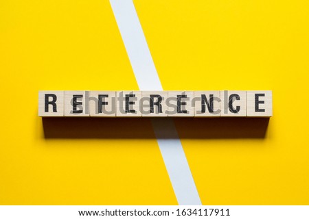 Reference word concept on cubes