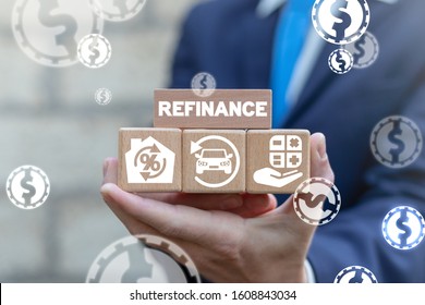 Refinance Finance Loan Mortgage Car Credit Recalculation Concept. - Shutterstock ID 1608843034
