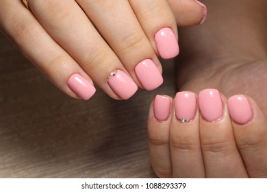The refined beautiful female fingers with original design manicure