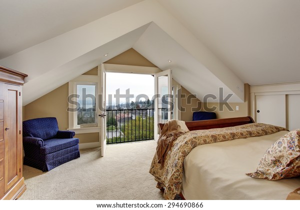 Refined Master Bedroom Carpet Nice Bedding Stock Photo Edit