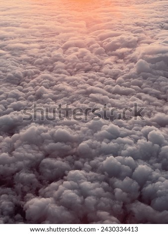 Reflecting sunways off the fluffy clouds