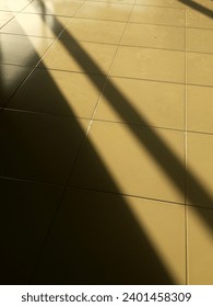Reflection of the afternoon sun on the floor