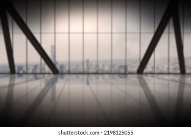 Reflection Of Architectural Feature On Floor In Modern Building