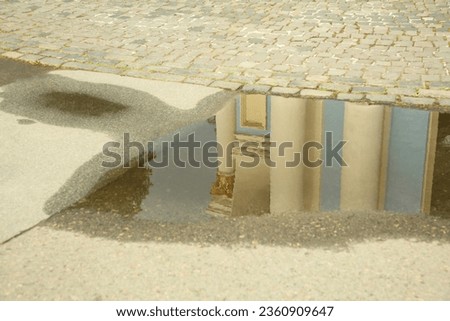 Similar – Image, Stock Photo Reserved parking spaces with P Pediatrician signs on the building wall