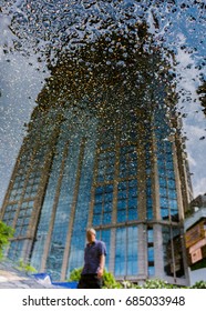 Reflection of building 