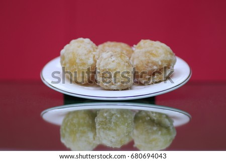 Similar – Image, Stock Photo fried egg Reflection Lake