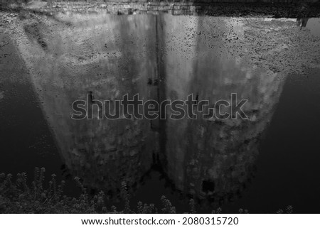 Reflection of a castle in the Moat