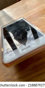 Reflection Of The Cathedral In The Phone Screen