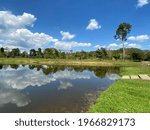 Reflection of clouds in the water Taken at Khao Sip Ha Chan National Park, Thailand