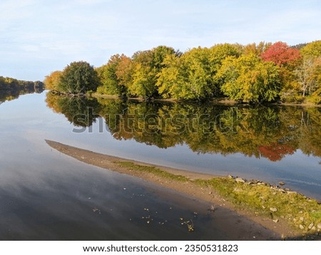 Reflection of Colourful Autumn Foliage Hampton New Brunswick