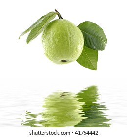 Reflection of fresh guavas