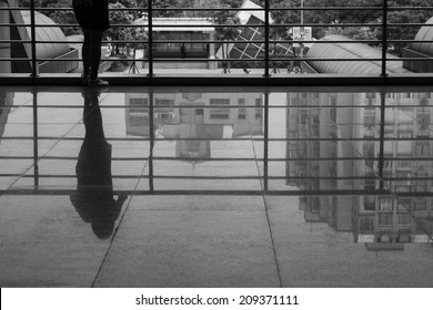 Reflection Of A Girl Stand Alone