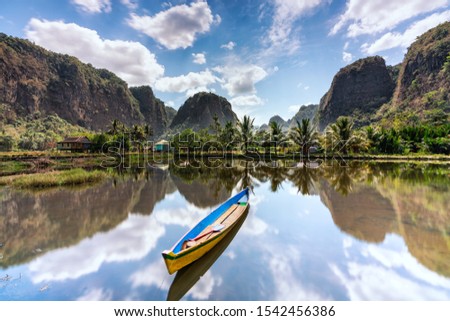 Reflection of The Karst Mountain Makassar