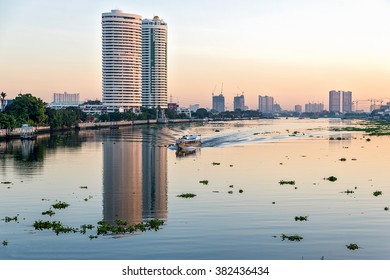 The Reflection from Krungthon Bridge
