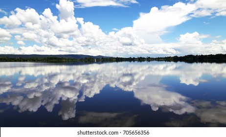 reflection of the lake.