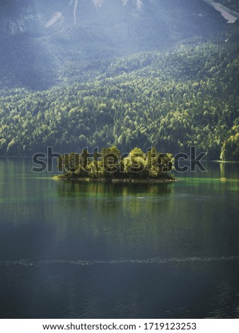 Similar – Sailing boat on the Hohenwarte reservoir