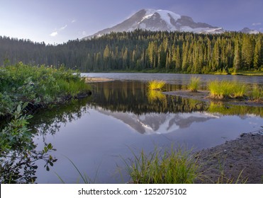 Reflection Lakes in Mount Rainier National Park