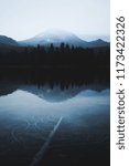 Reflection of Lassen Peak and Forests on Manzanita Lake, Lassen Volcanic National Park, California