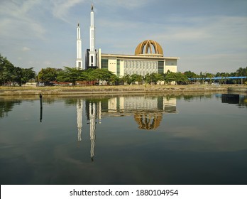 Reflection Of The Mosque Islamic Center Ahmad Dahlan University