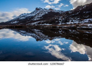 Reflection in a mountain lake