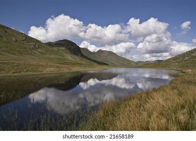 reflection in mountain lake