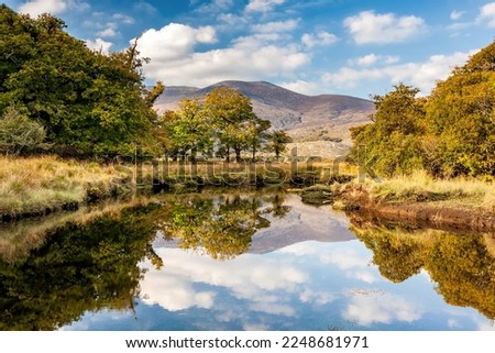 Reflection at Muckross Lake in Killarney National Park, County Kerry, Ireland