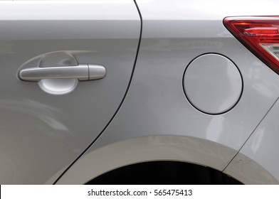 reflection on body of car