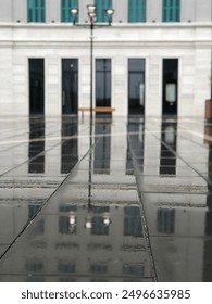 reflection on a rainy day