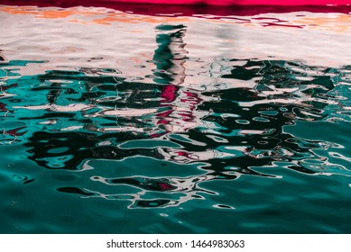 Reflection on the surface of the water