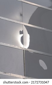 reflection of plastic and grey pattern