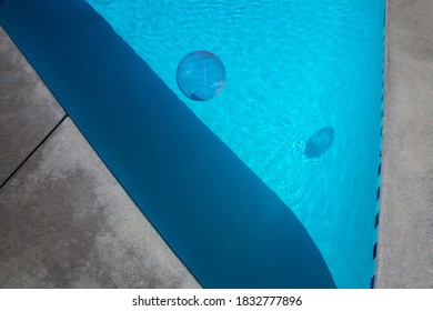 Reflection Of Pool Float In Water, Palm Springs, California