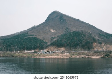 The Reflection of the River on Mountain