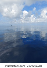 Reflection of the sky and Clouds in the ocean 