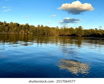 Reflection of the sky in a lake