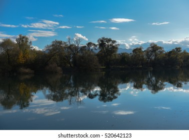 The reflection of sky from river...