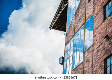 reflection of sky in windows