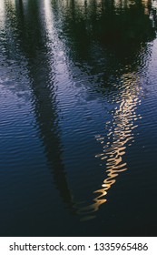 Reflection Of The St. Louis Arch The Gateway Arch At Sunset