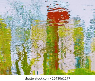 Reflection Of Trees In The Water