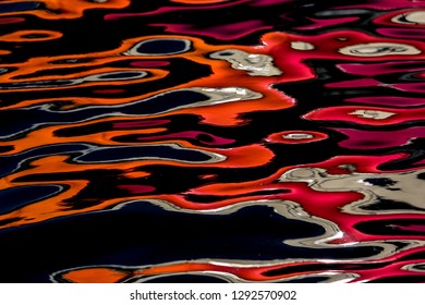 the reflection of the water