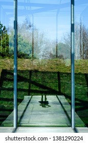 Reflection in Window with Nature
