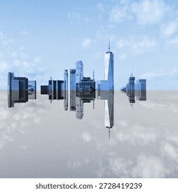 reflections architecture. Processed with MOLDIV