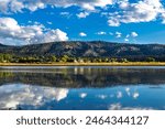 Reflections of Big Bear Lake in California