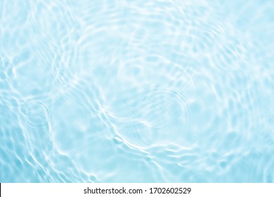 Reflections of blue water or cosmetic moisturiser toner or lotion light with scattered sun texture